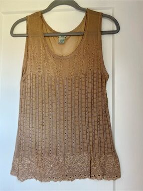 Odille Sleeveless Embroidered Beaded Top